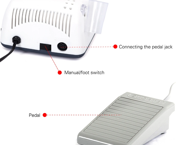 65W Strong Series Micro Motor Nail Drill Machine 35000rpm Professional Nail Drill Handpiece 210 M33es