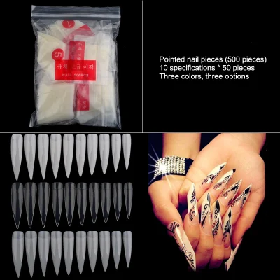 Искусственные накладные ногти для оптовой продажи акриловых ногтей